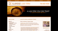 Desktop Screenshot of claridgelawfirm.com
