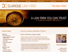 Tablet Screenshot of claridgelawfirm.com